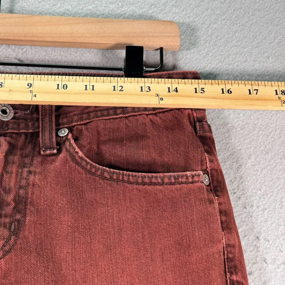 Adriano Goldschmied The‎ Teddy Boy Jeans Womens 28 Red Dark Wash Straight Denim
